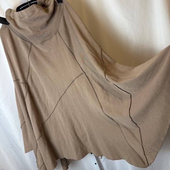 VTG Sonia Rykiel Paris L 100% Cotton Lagenlook Cape Poncho Asymmetrical Sweater - Picture 4 of 5